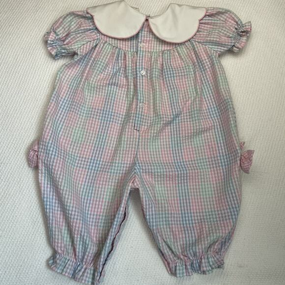 Vintage Seersucker Romper - Picture 2 of 4